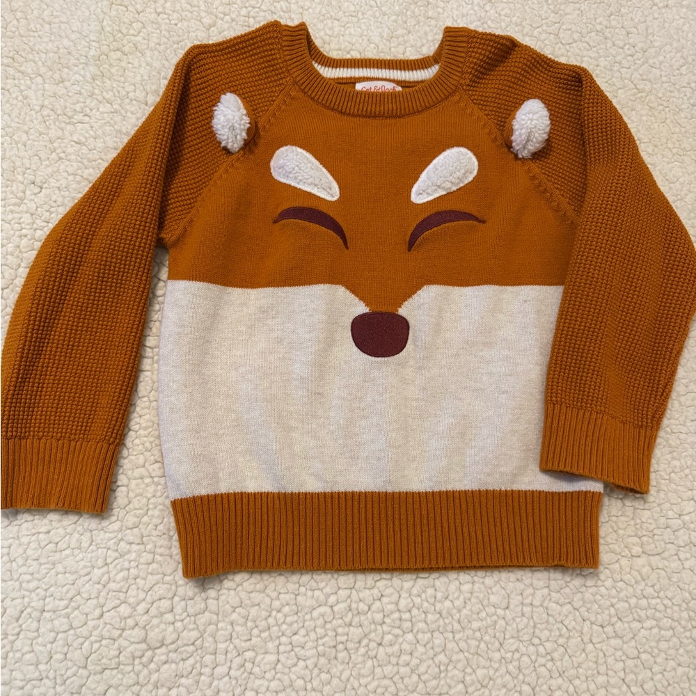 Cat & Jack Boys Fox Sweater